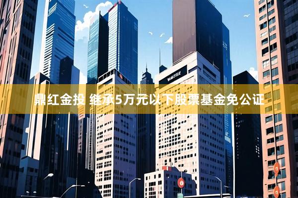 鼎红金投 继承5万元以下股票基金免公证